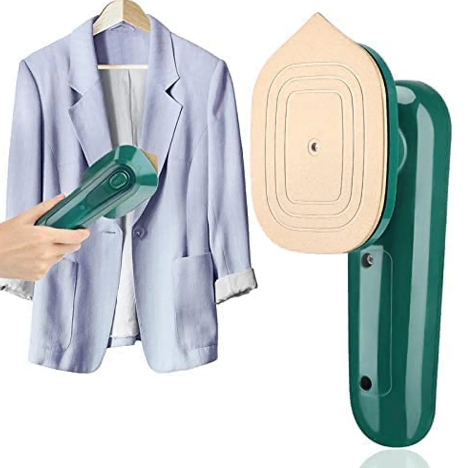 0312 Mini Steam Iron Handheld Garment Steamer For Clothes - Portable Travel Household Ironing Machine Fast Heat Up Powerful Steam Compact Design For Travel And Home Quilting Sewing Iron Useful Gifts For Family Members Friends Birthday (1 Pc) - Zidbik