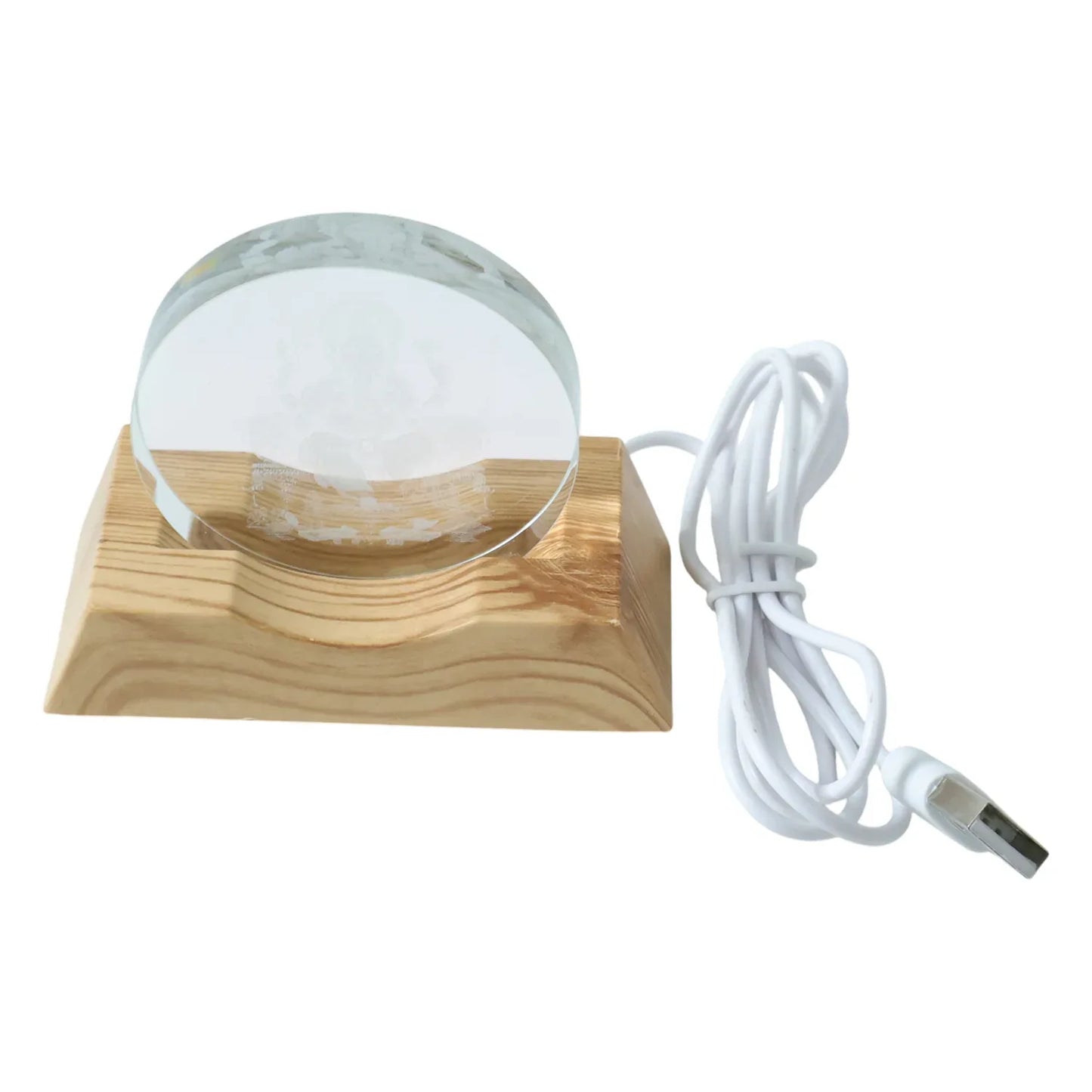 3d Lord Ganesha Acrylic Led Night Lamp (1 Pc) - Zidbik