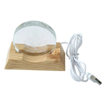 3d Lord Ganesha Acrylic Led Night Lamp (1 Pc) - Zidbik