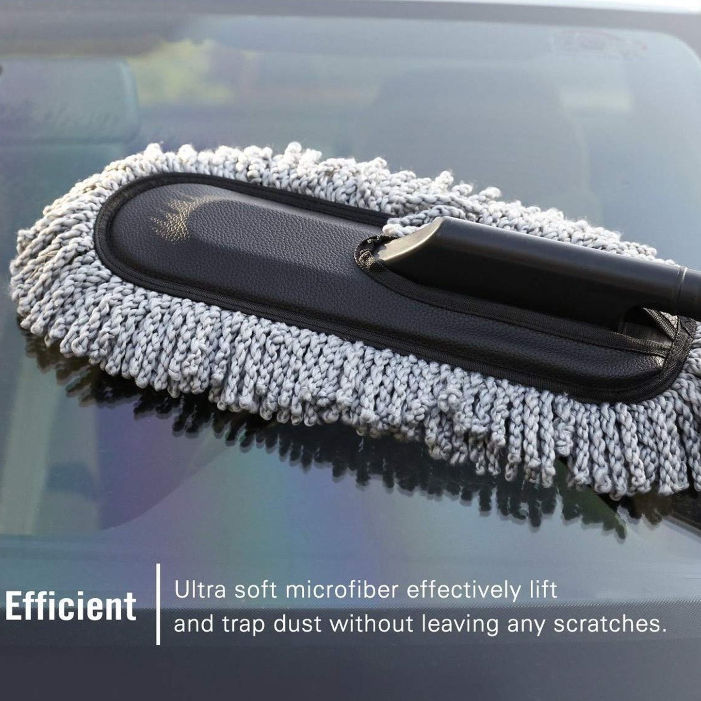 4749 Car Duster Long Retractablesoftnon-sliphandle Multipurpose Microfiber Wash Brush Vehicle Interior And Exterior Cleaning Kit With For Car Boats Or Home - Zidbik