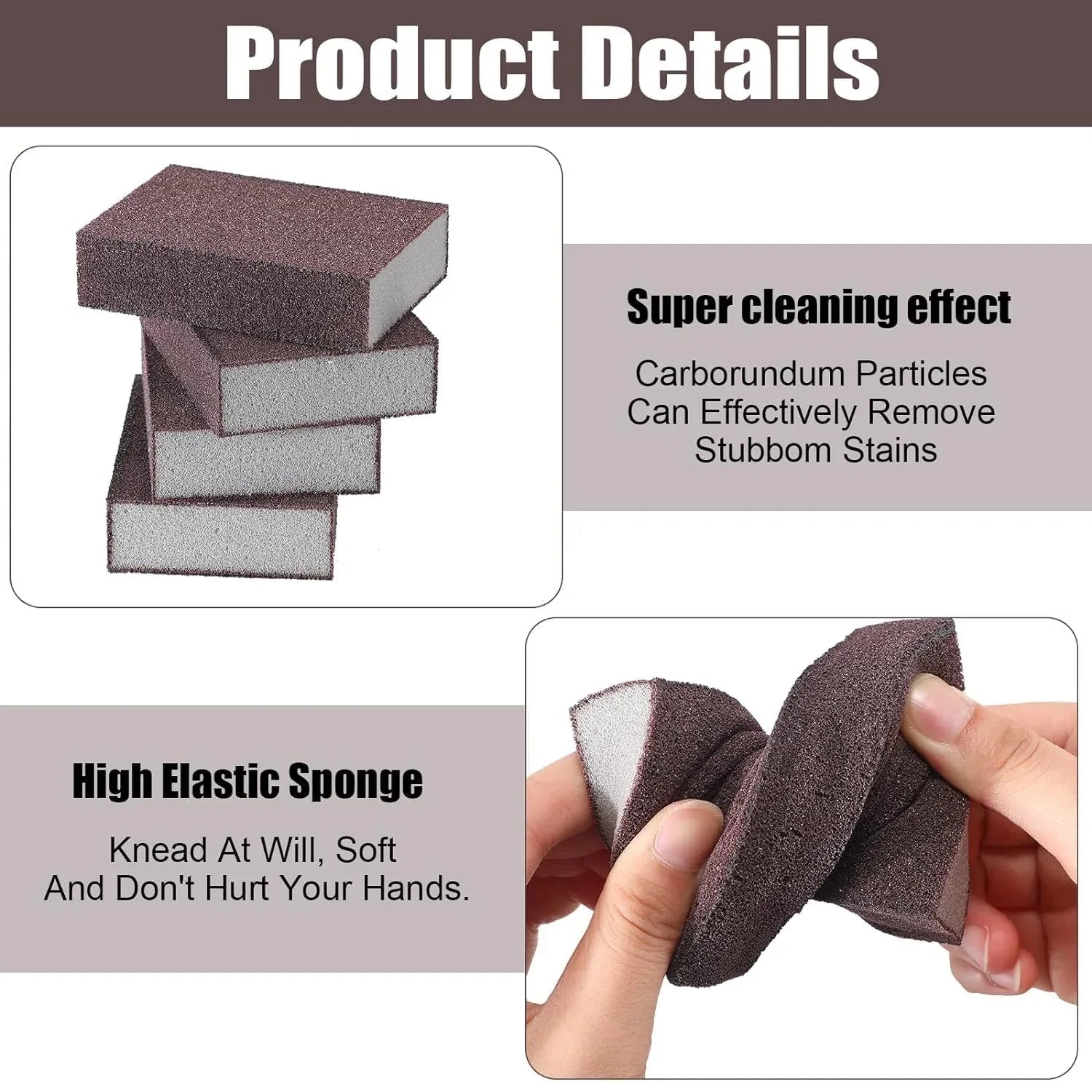 Multipurpose Kitchen Cleaning Sponge Scrub Block (7 X 7 Cm 1 Pc) - Zidbik