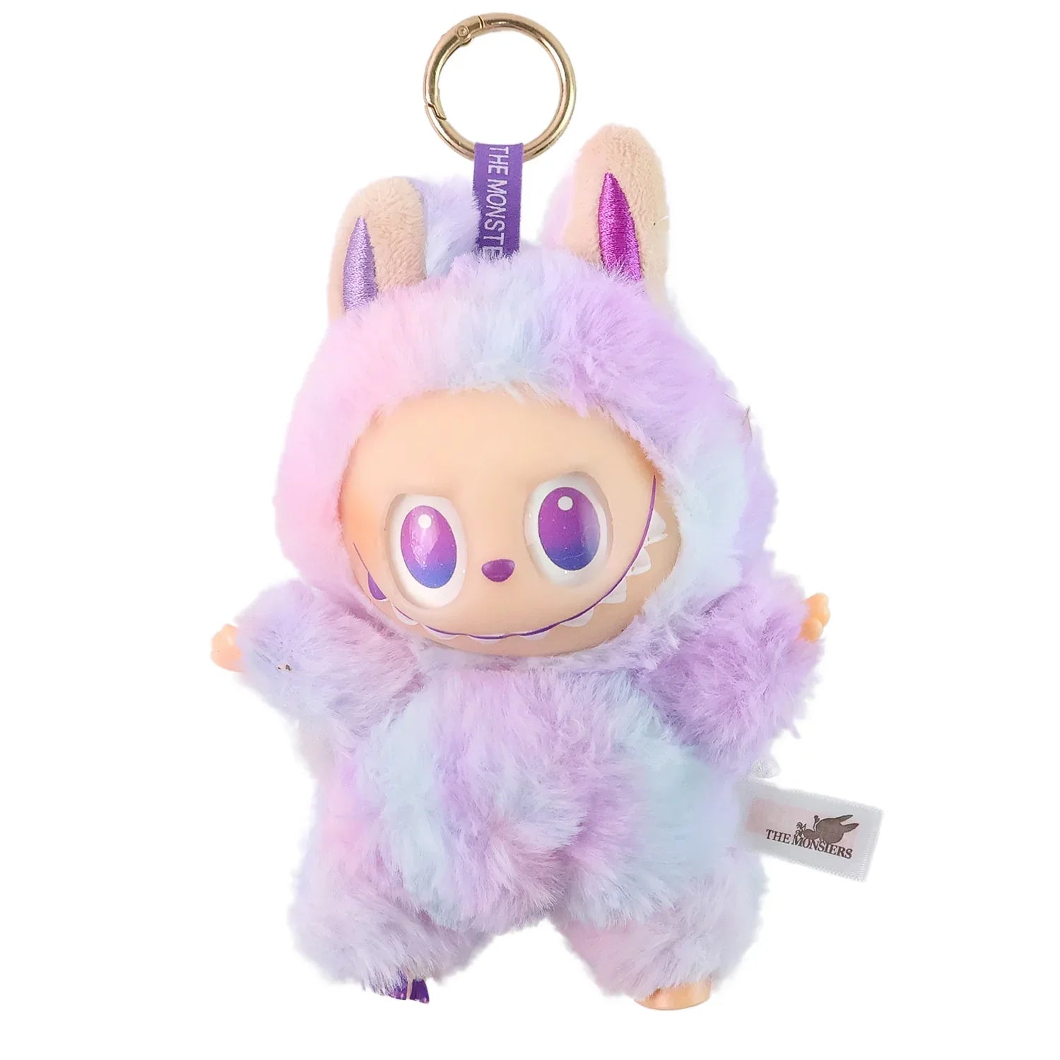 Light Purple Plush Toy Cartoon Keychain With Hook Colorful Light Purple (1 Pc) - Zidbik