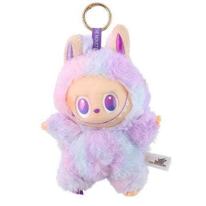 Light Purple Plush Toy Cartoon Keychain With Hook Colorful Light Purple (1 Pc) - Zidbik