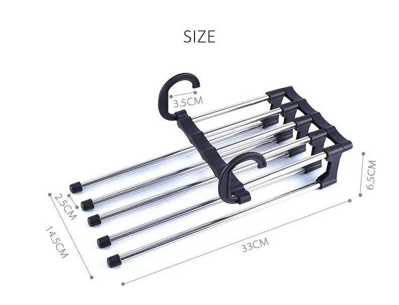 4660 Adjustable Trouser Pants Hanger Organizer - Zidbik