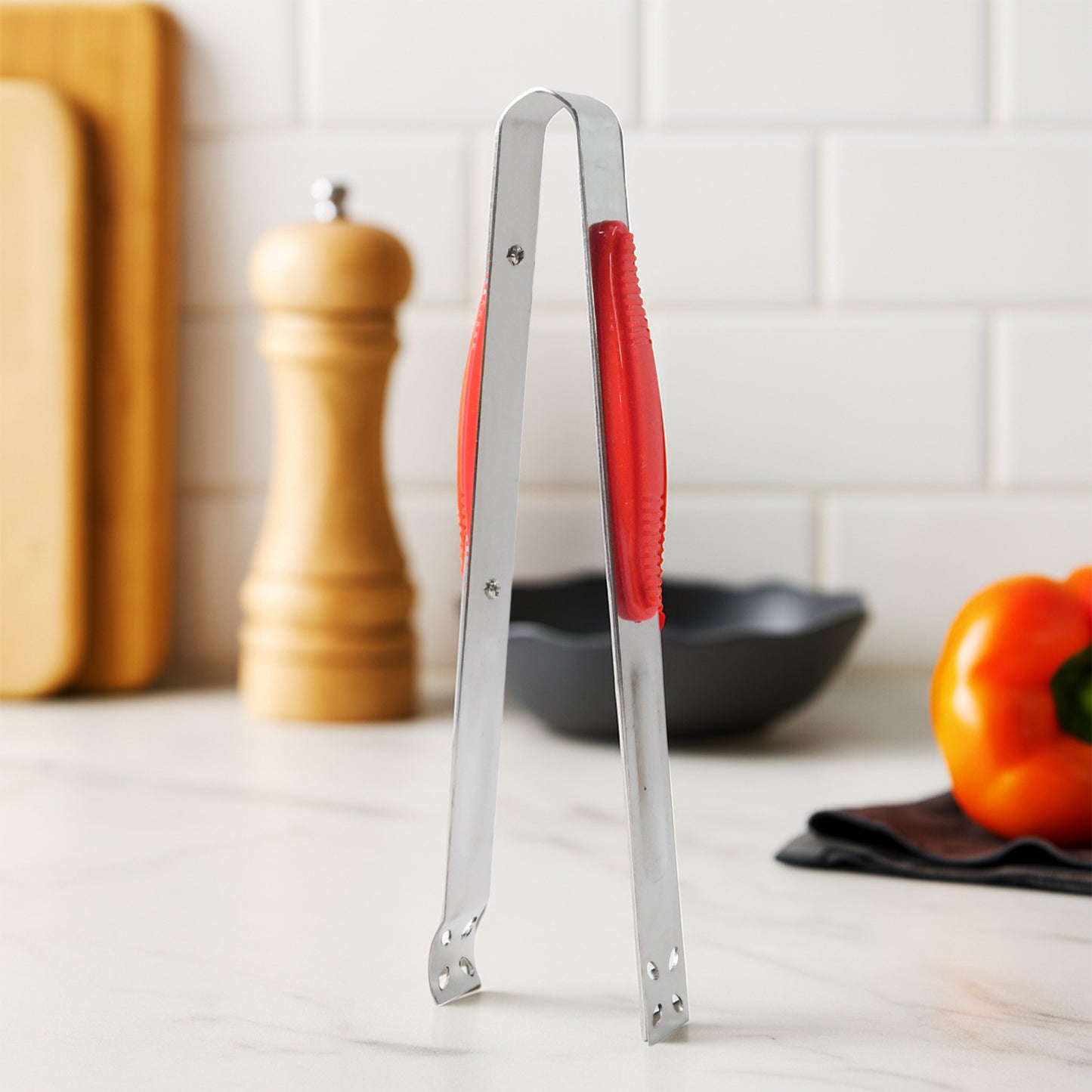 Supermom Premium Stainless Steel Multipurpose Kitchen Tongs (1 Pc) - Zidbik