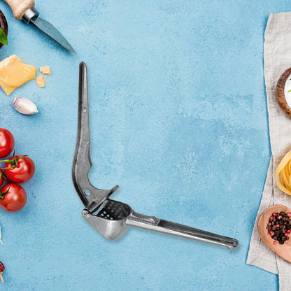 7030a Garlic Press All Aluminum Easy To Use With Light Weight Without Difficulty Cooking Baking Kitchen Tool Dishwaher Safe - Zidbik