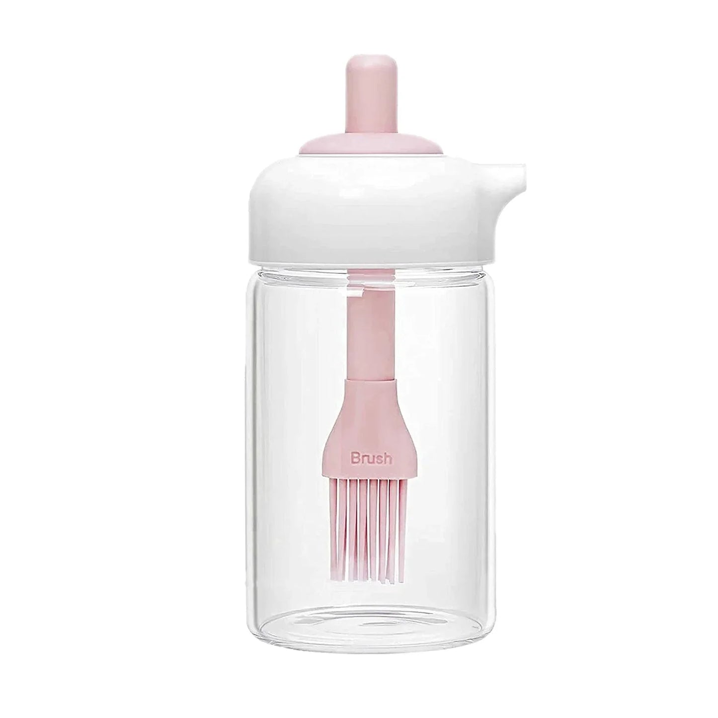 Oil Dispenser With Silicone Oil Brush (1 Pc With Brush 250 Ml Approx) - Zidbik