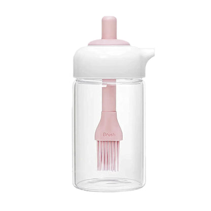 Oil Dispenser With Silicone Oil Brush (1 Pc With Brush 250 Ml Approx) - Zidbik
