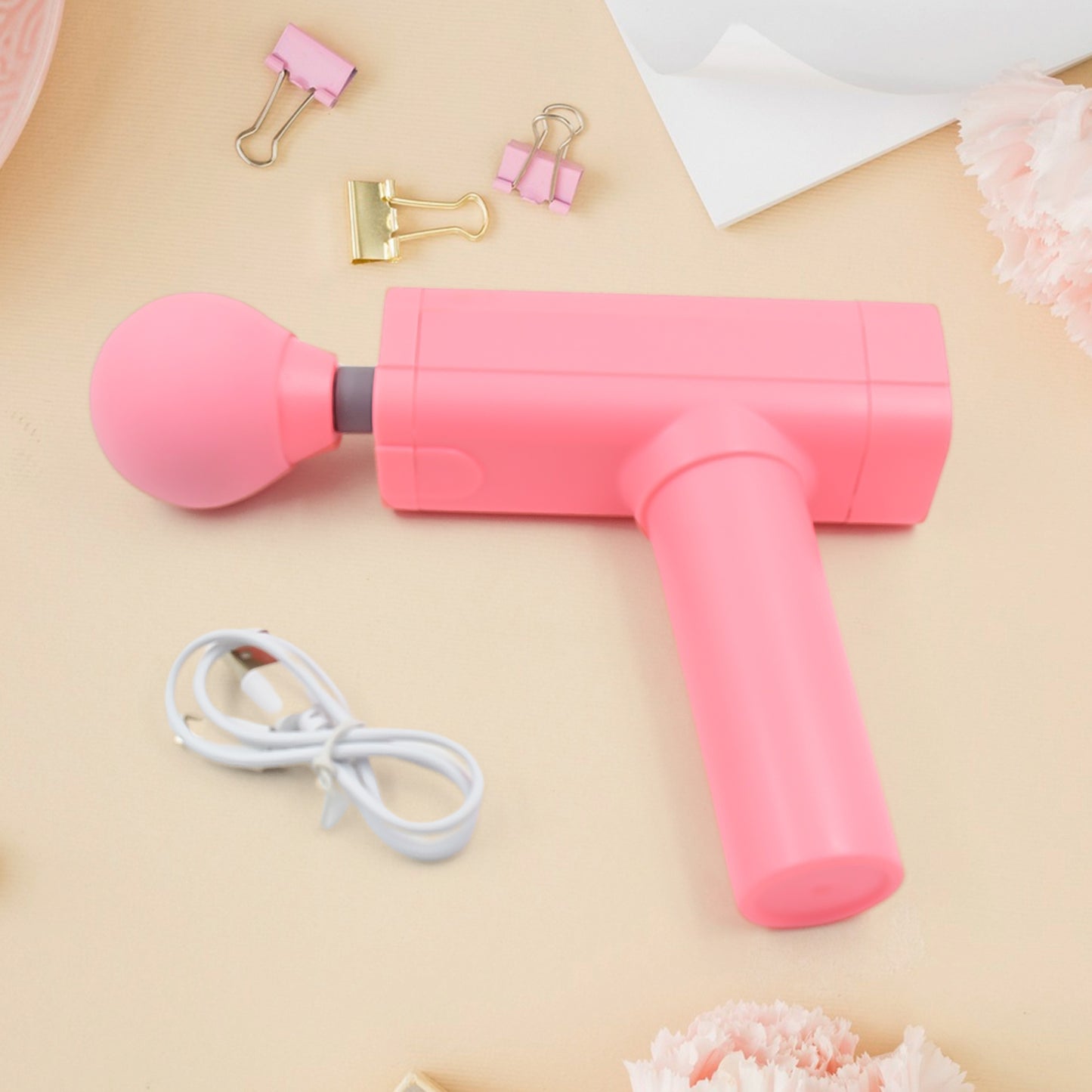 Massage Gun Deep Relax Powerful Muscle Massager Usb Chargeable (1 Pc) - Zidbik
