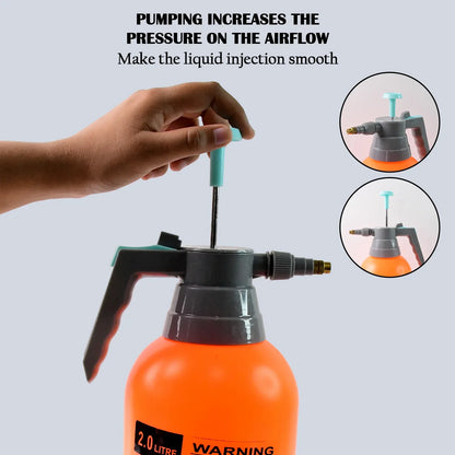 0645 Water Sprayer Hand-held Pump Pressure Garden Sprayer - 2 L - Zidbik