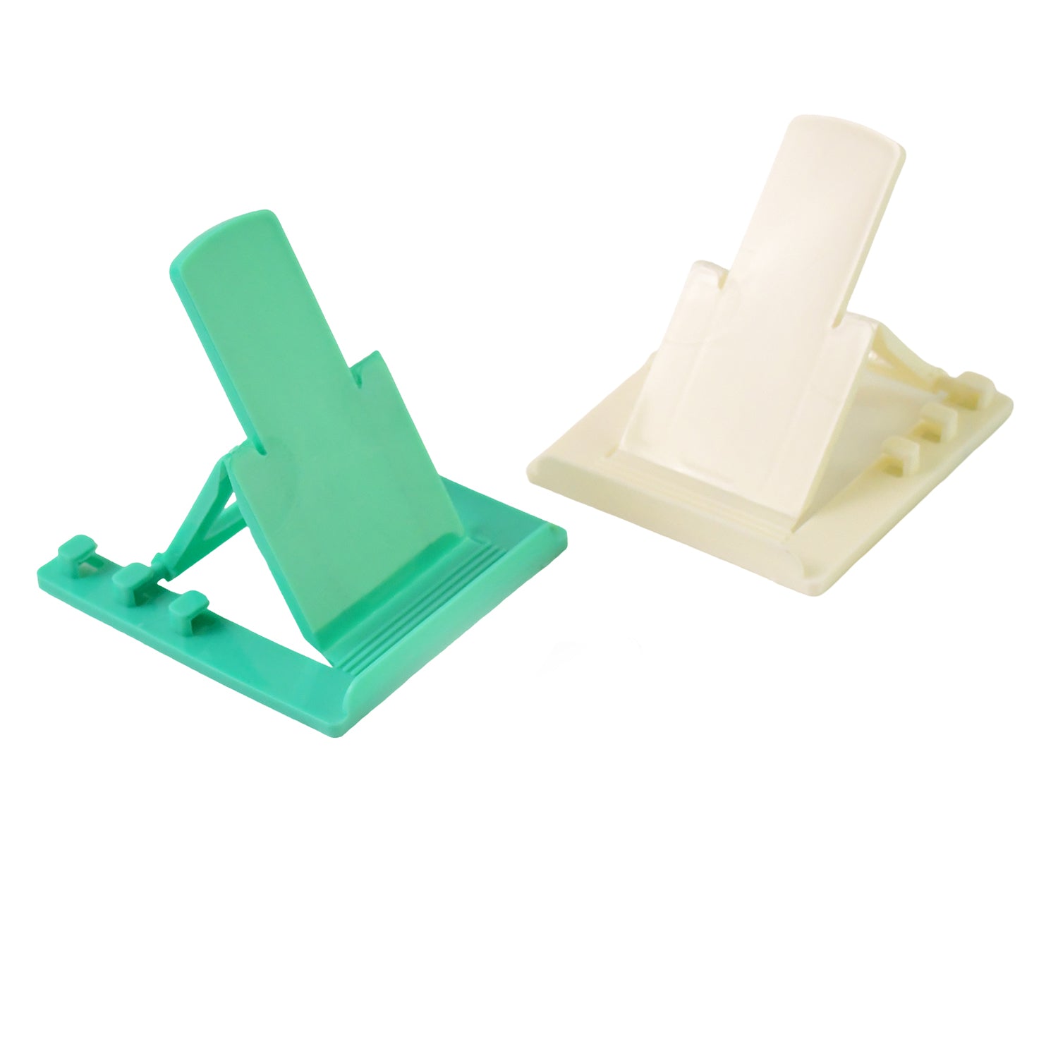 Adjustable Foldable Plastic Mobile Phone Stand Holder (2 Pc) - Zidbik