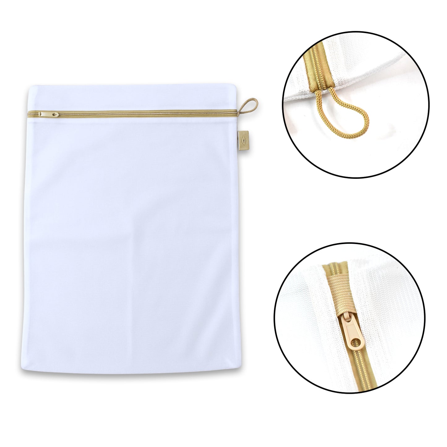 6459 Large Mesh Laundry Bags For Delicates With Premium Zipper Travel Storage Organize Bag Clothing Washing Bags For Laundry Blouse Bra Hosiery Stocking Underwear Lingerie (1 Pc) - Zidbik