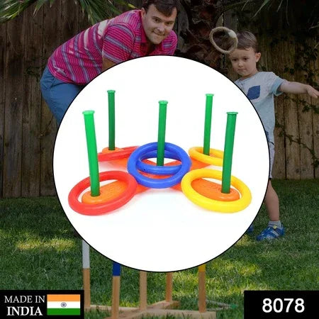 8078 13 Pc Ring Toss Game Widely Used By Childrens And Kids For Playing And Enjoying Purposes And All In All Kinds Of Household And Official Places Etc. - Zidbik