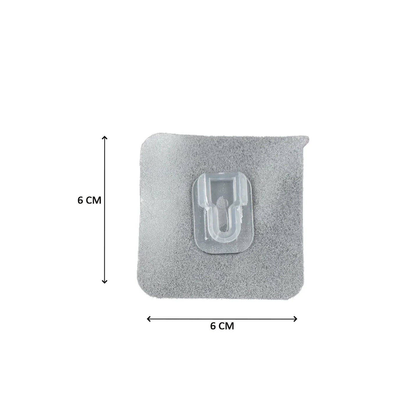 7433 Transparent Adhesive Male Hook Used For Hanging Various Types Of Items (1pc) - Zidbik