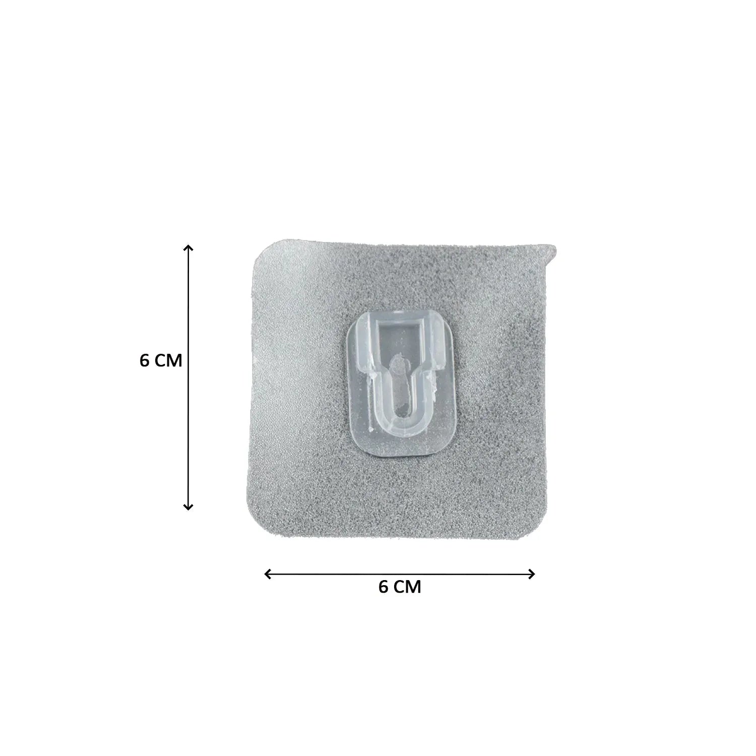 7433 Transparent Adhesive Male Hook Used For Hanging Various Types Of Items (1pc) - Zidbik