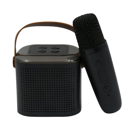 12669 Wireless Speaker Microphone Set Rgb Light Support Memory Card Portablekaraoke Machine Perfect  For Travel Tv - Zidbik