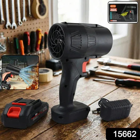 High-power Cordless Leaf Blower Fan With Rechargeable Battery (1 Pc) - Zidbik