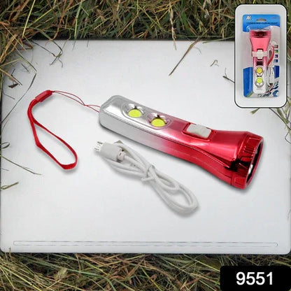 Multi Functional 3 Led Torchlight Flashlight (1 Pc) - Zidbik