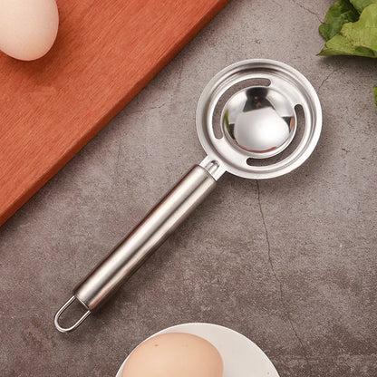 5898 Kitchen Tools Egg Yolk White Separator Stainless Steel Egg White Separator Tools Eggs Yolk Filter Gadgets Kitchen Gadgets Separating Funnel Spoon Egg Divider Tools - Zidbik