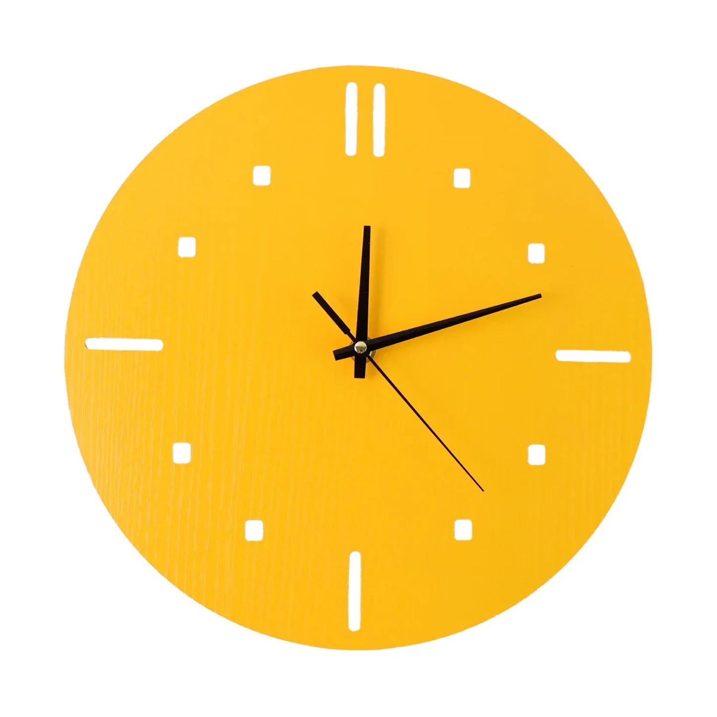 Modern Round Wall Clock Stylish And Silent Non-ticking Decorative Timepiece (1 Pc) - Zidbik