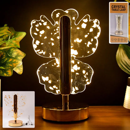 Luxury Golden Crystal Led Table Lamp (1 Pc) - Zidbik