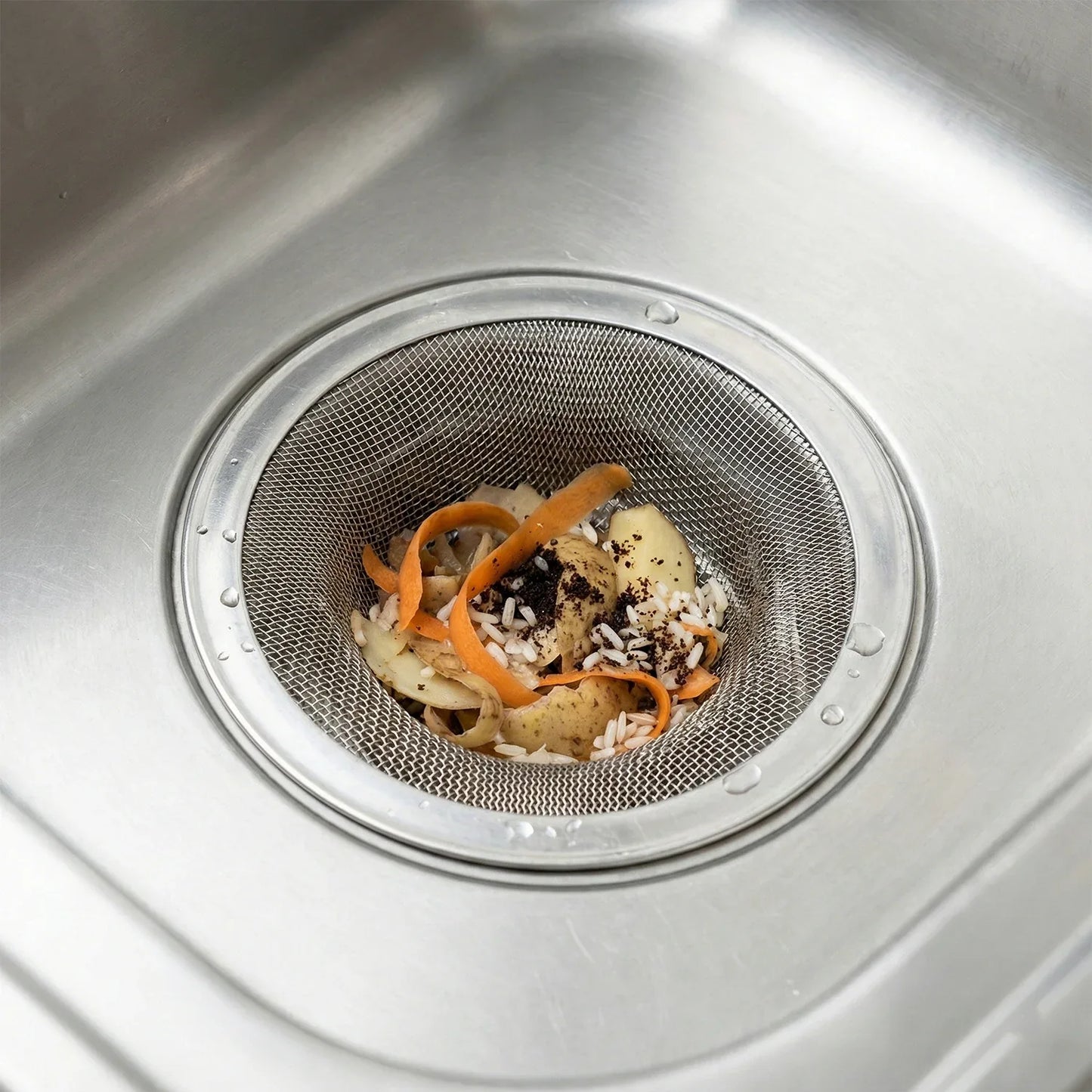 Stainless Steel Sink Drain Strainer Set (3 Pc) - Zidbik
