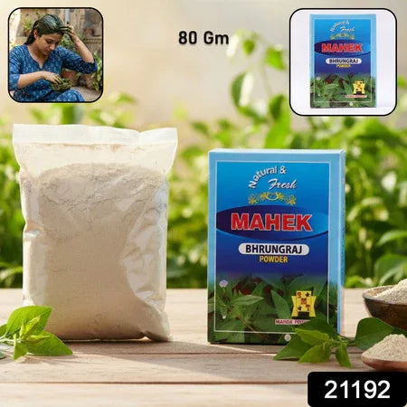 Natural Bhringraj Powder For Traditional Hair Care 80 Gm - Zidbik