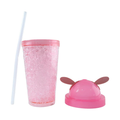 Cute Bunny Ear Design Tumbler Sipper Bottle (500 Ml 1 Pc) - Zidbik