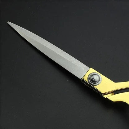 0560 Gold Plated Professional Cloth Cutting Scissor - Zidbik