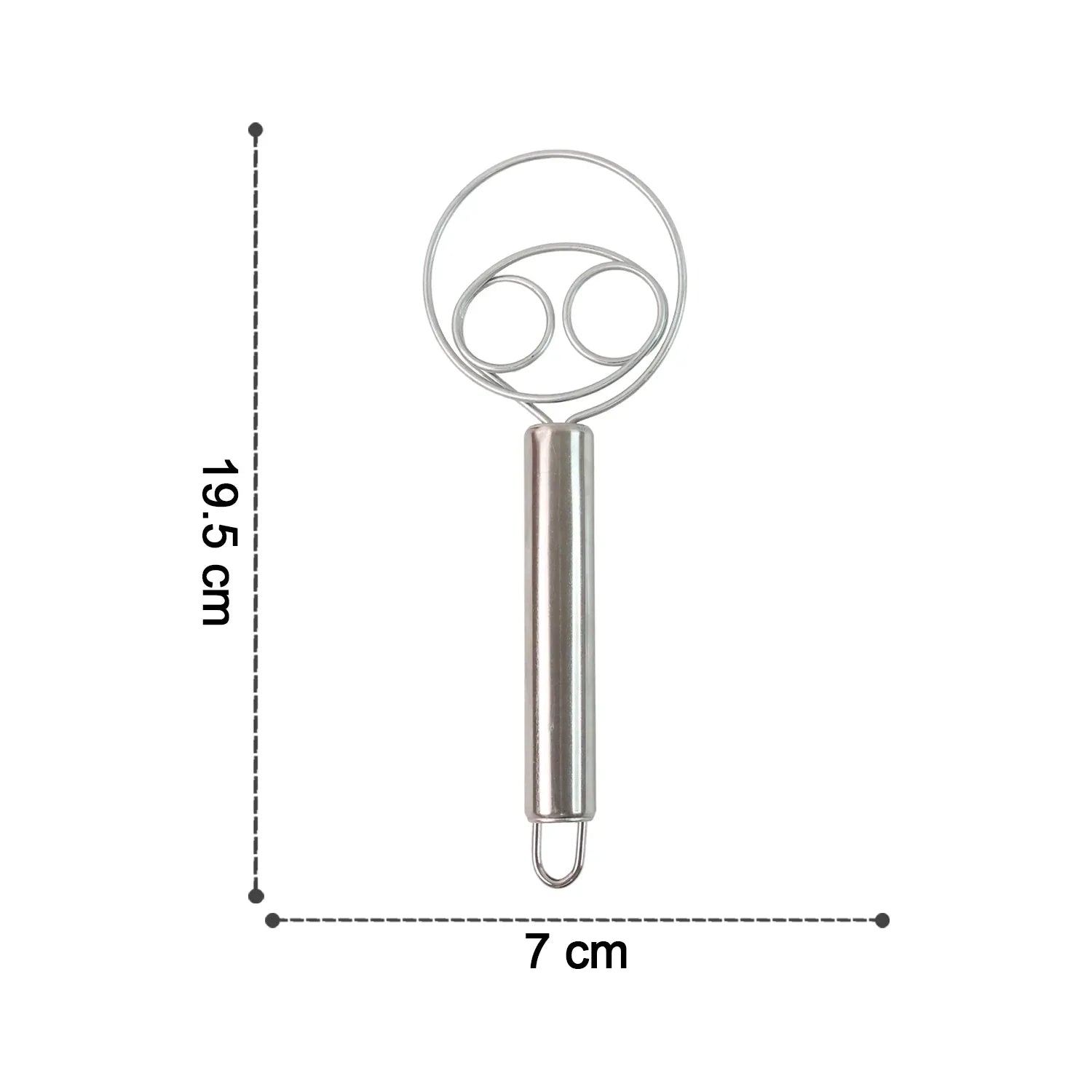 2-piece Stainless Steel Spiral Hand Whisk - (2 Pc Set) - Zidbik