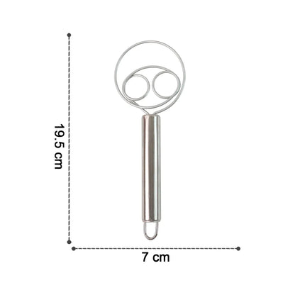 2-piece Stainless Steel Spiral Hand Whisk - (2 Pc Set) - Zidbik