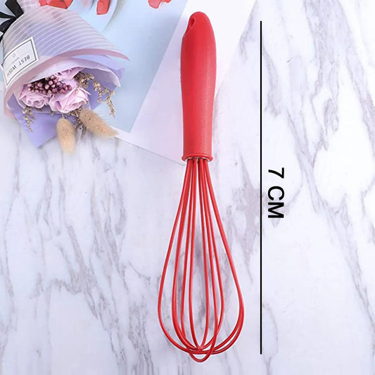 2930 Manual Whisk Mixer Silicone Whisk Cream Whisk Flour Mixer Rotary Egg Mixer Kitchen Baking Tool. - Zidbik