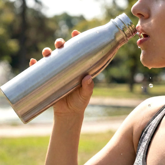 1000 Ml Stainless-steel Water Bottle (1 Pc) - Zidbik