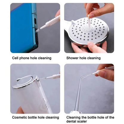 4985 10pcs Shower Nozzle Cleaning Brush Reusable Multifunctional Shower Head Anti-clogging Small Brush - Zidbik