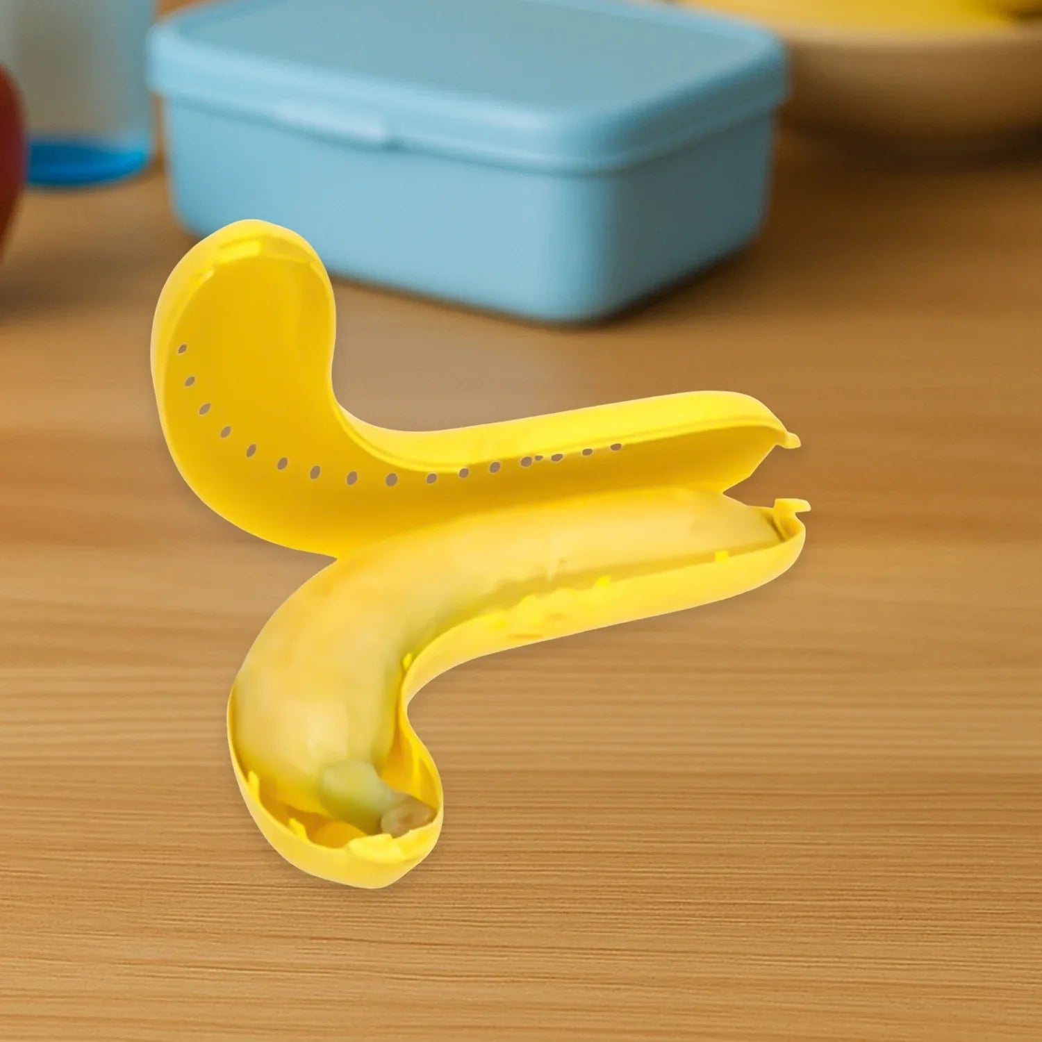 123 Banana Case Lunch Box Yellow - Zidbik