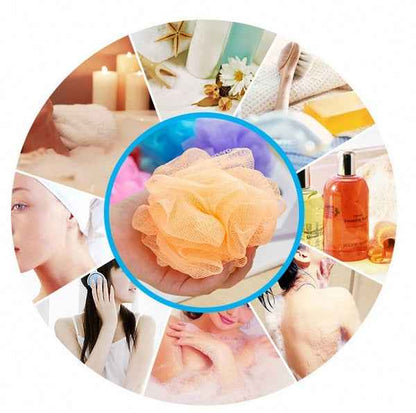 1462b Bath Sponge Round Loofah And Back Scrubber For Men And Women - Zidbik