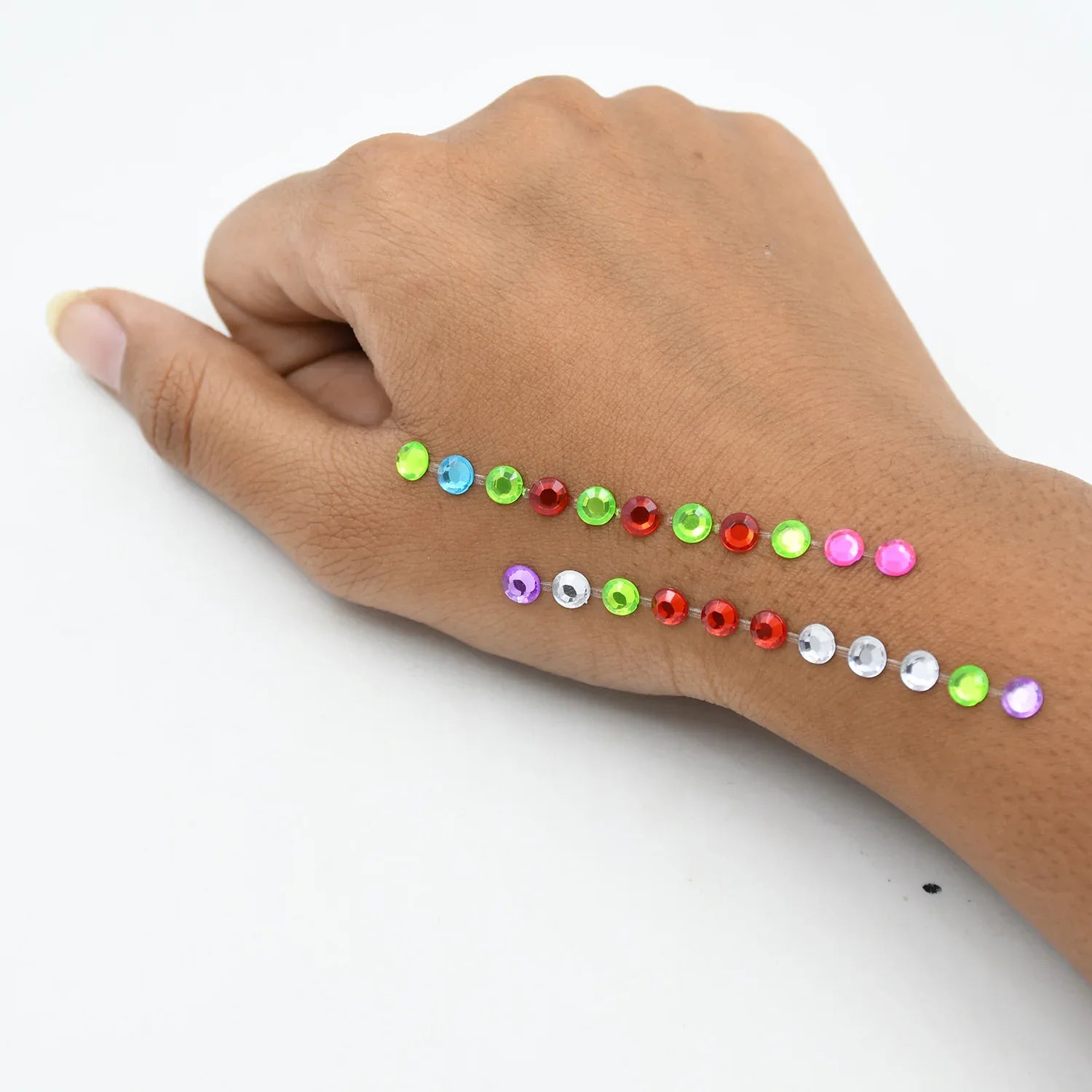 Self Adhesive Multi Size Shaped Shining Stones Crystals Stickers For Art Craft Mobile Phone Decoration Jewellery Making School Projects Creative Work - Zidbik