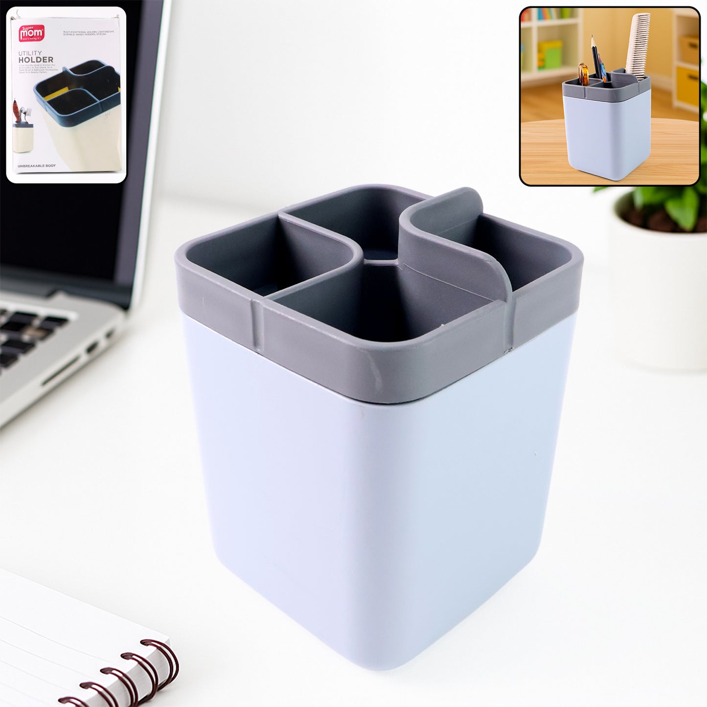 Multi-compartment Desk Organizer Utility Holder (1 Pc) - Zidbik