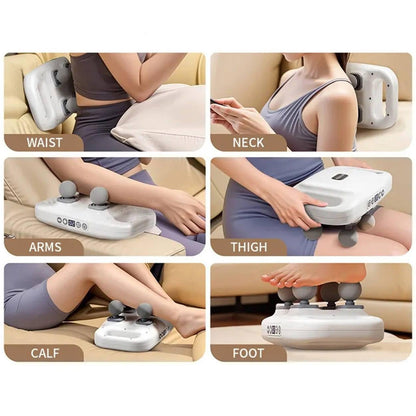 4 Heads Massage Gun Machine For Pain Relief - Zidbik