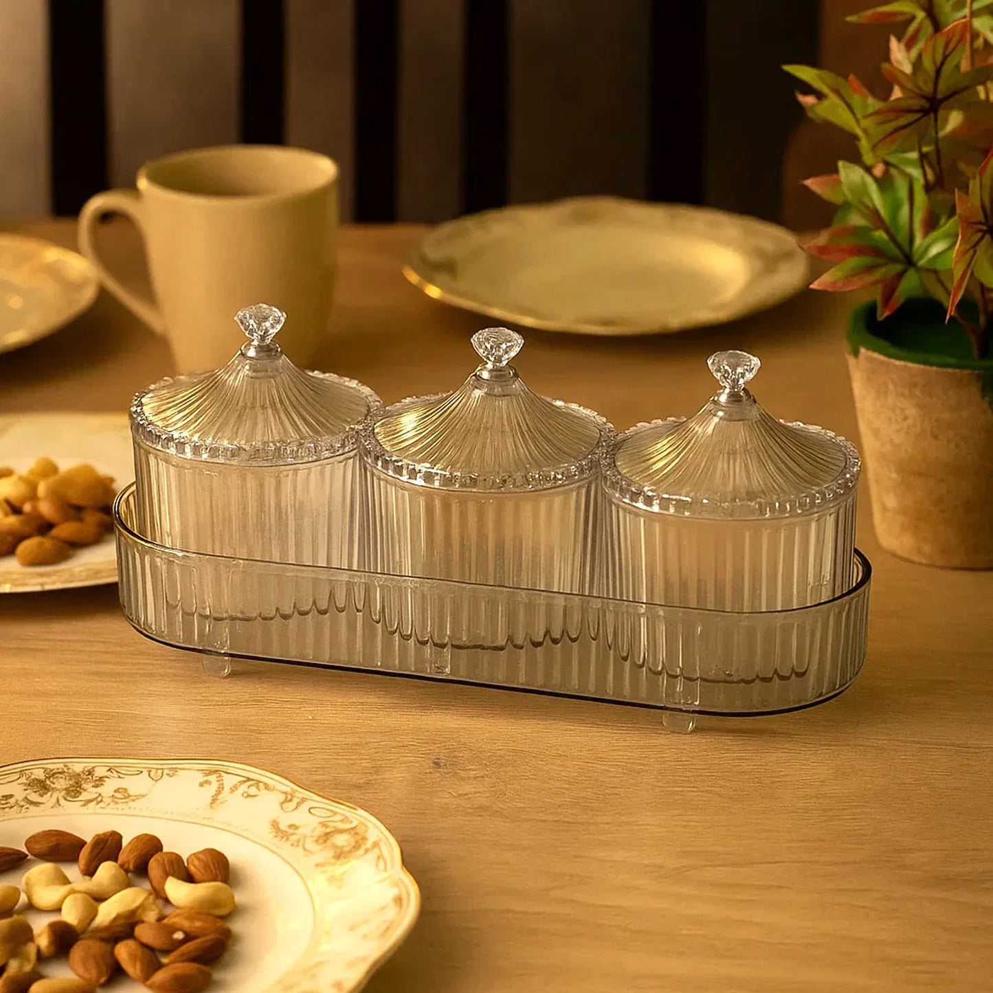 Dry Fruit Snack Storage - (3 Pc Set) - Zidbik