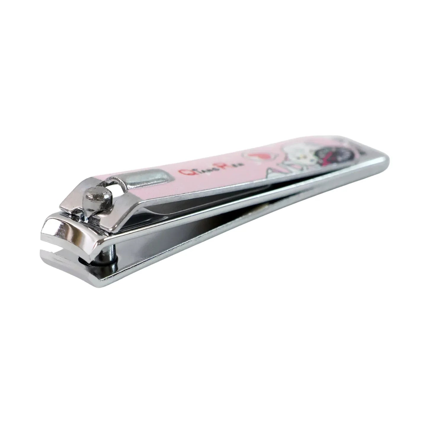 Cute Nail Clipper With Nail Catcher Nail File - Stainless Steel (1 Pc) - Zidbik