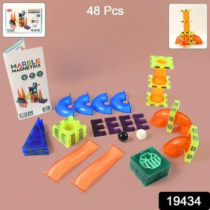 Marble Magnetrix Magnetic Marble Run Building Set - Zidbik