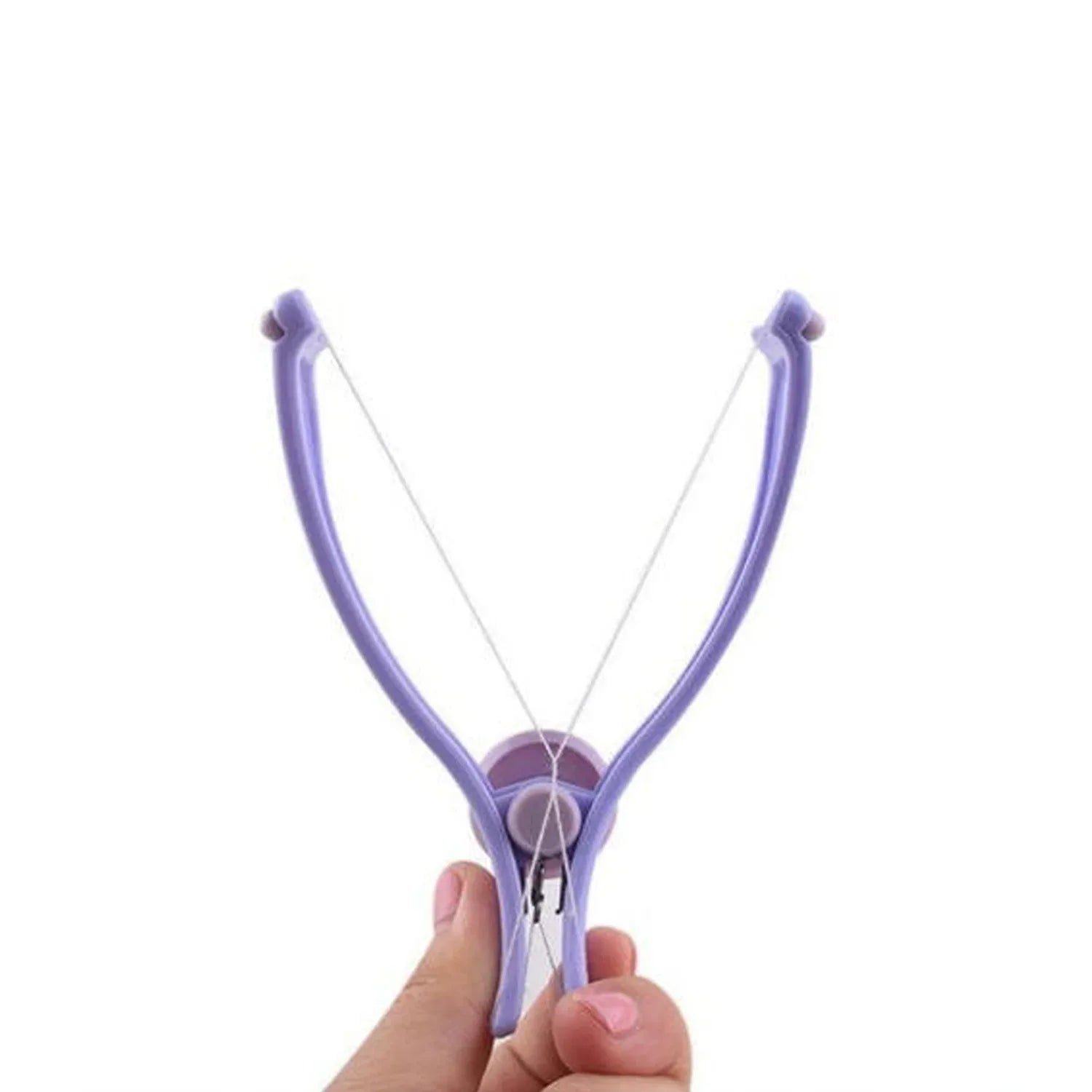 1419 Slique Painless Eyebrow Upper Lips Face And Body Hair Removal Threading Manual Tweezer Machine Shaver System Kit - Zidbik
