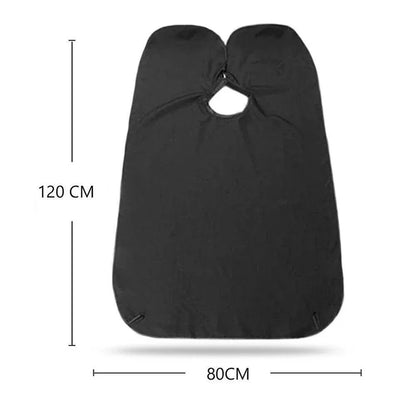 6027 Black Beard Apron Hair Clippings Catcher Grooming Bib - Zidbik