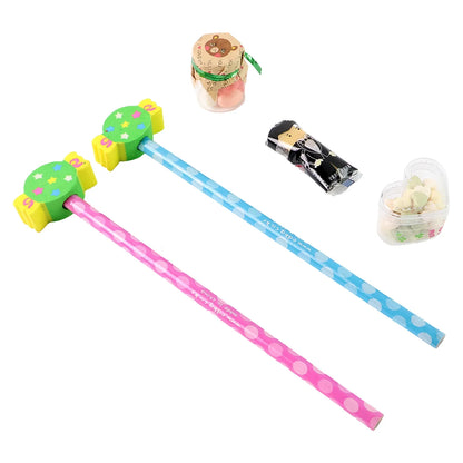 Fun Candy Design Pencil Set With Accessories (1 Set Mix Design) - Zidbik