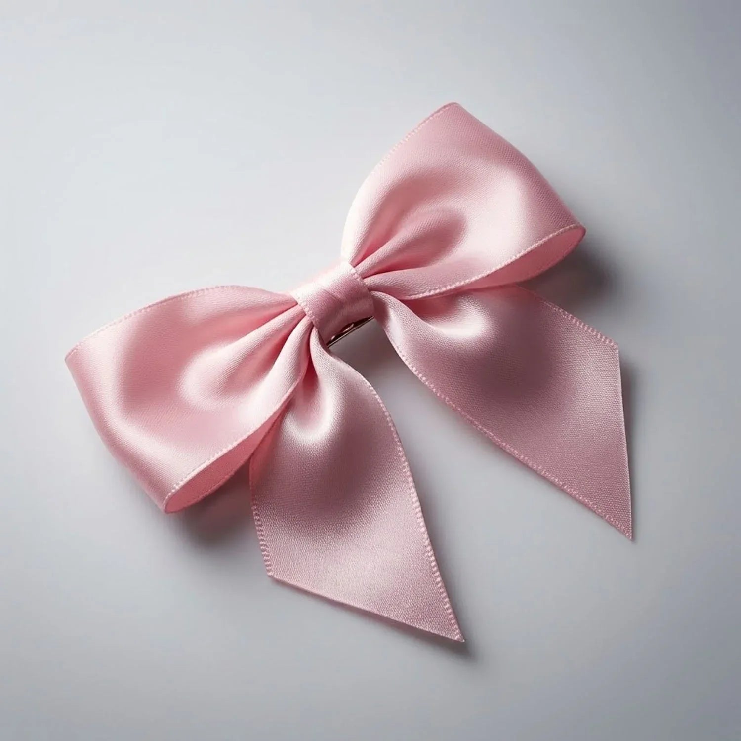 Elegant Satin Hair Bow Clip For Girls Women (1 Pc) - Zidbik