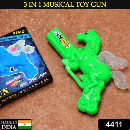 4411 Musical Laser Light Effect Gun For Kids - Zidbik