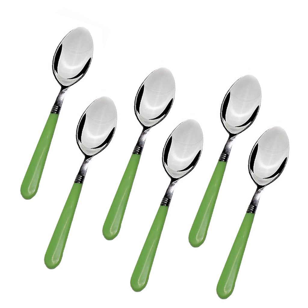 2269 Stainless Steel Spoon With Comfortable Grip Dining Spoon Set Of 6 Pcs - Zidbik