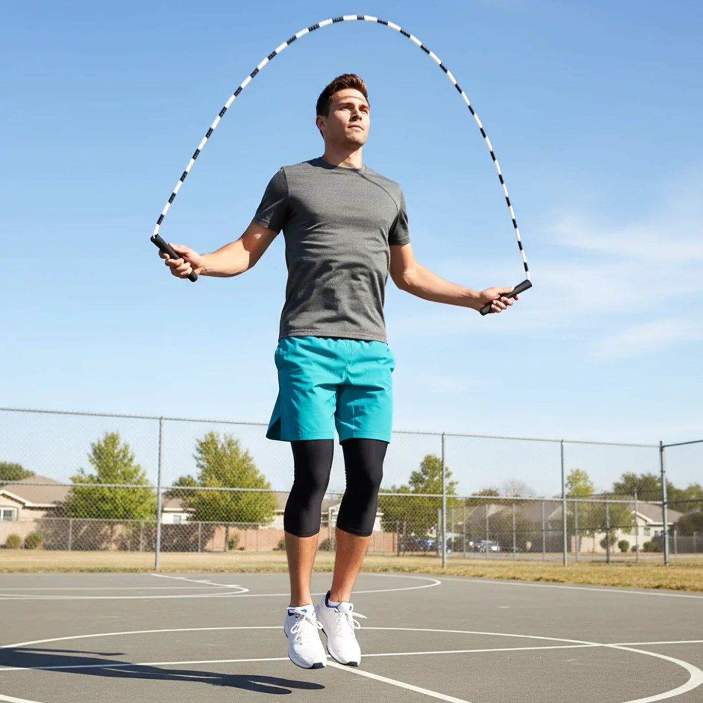 Skipping Rope For Fitness Workout (1 Set) - Zidbik