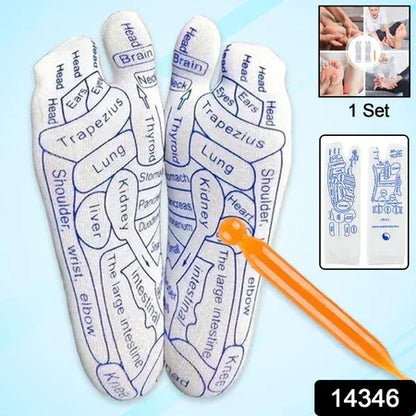 Full Reflexology Acupressure Therapy Socks Set (1 Set) - Zidbik